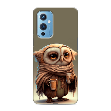 Силиконовый чехол на OnePlus 9 с принтом Сова Силиконовый чехол на OnePlus 9 с принтом Сова