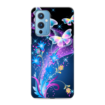 Силиконовый чехол на OnePlus 9 с принтом Бабочки Силиконовый чехол на OnePlus 9 с принтом Бабочки