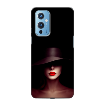 Силиконовый чехол на OnePlus 9 с принтом Девушка в шляпе Силиконовый чехол на OnePlus 9 с принтом Девушка в шляпе