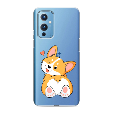 Силиконовый чехол на OnePlus 9 с принтом Корги