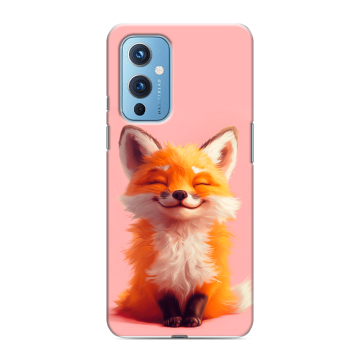 Силиконовый чехол на OnePlus 9 с принтом милая лиса Силиконовый чехол на OnePlus 9 с принтом милая лиса