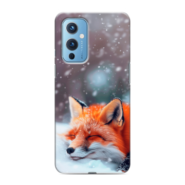 Силиконовый чехол на OnePlus 9 с принтом лиса