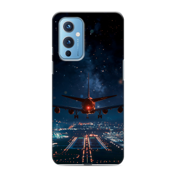 Силиконовый чехол на OnePlus 9 с принтом самолет