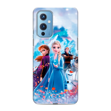 Силиконовый чехол на OnePlus 9 с принтом Холодное сердце Frozen Силиконовый чехол на OnePlus 9 с принтом Холодное сердце Frozen