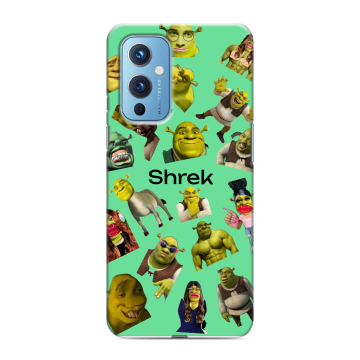 Силиконовый чехол на OnePlus 9 с принтом Шрек Shrek