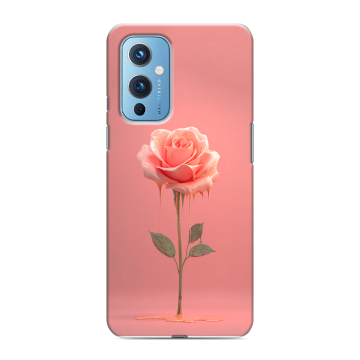 Силиконовый чехол на OnePlus 9 с принтом Розовая роза
