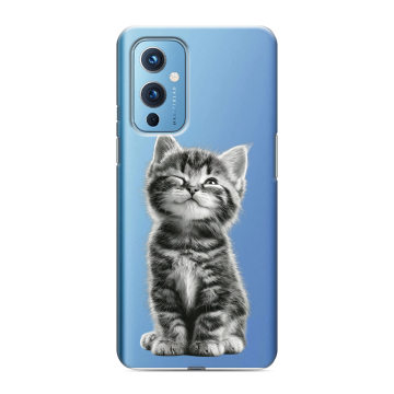Силиконовый чехол на OnePlus 9 с принтом Котенок