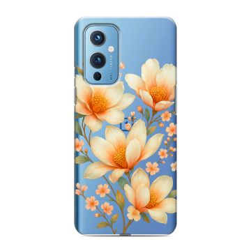 Силиконовый чехол на OnePlus 9 с принтом Цветы