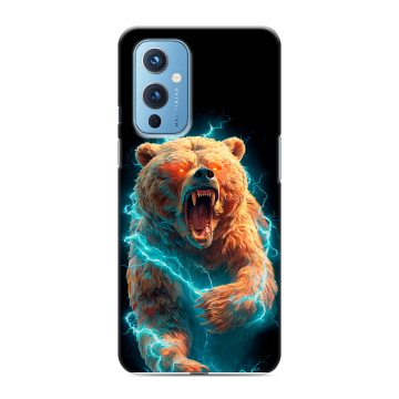 Силиконовый чехол на OnePlus 9 с принтом Медведь