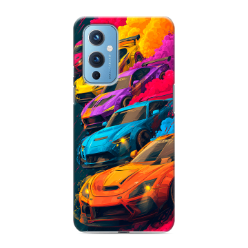 Силиконовый чехол на OnePlus 9 с принтом Тачки