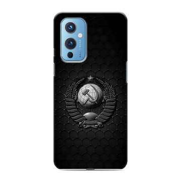 Силиконовый чехол на OnePlus 9 с принтом Герб Флаг СССР