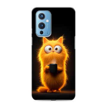 Силиконовый чехол на OnePlus 9 с принтом Смешной кот Силиконовый чехол на OnePlus 9 с принтом Смешной кот