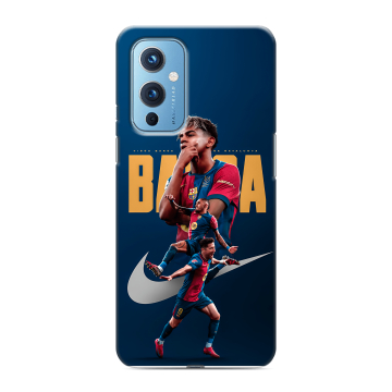 Силиконовый чехол на OnePlus 9 с принтом Барселона Barca Yamal Силиконовый чехол на OnePlus 9 с принтом Барселона Barca Yamal