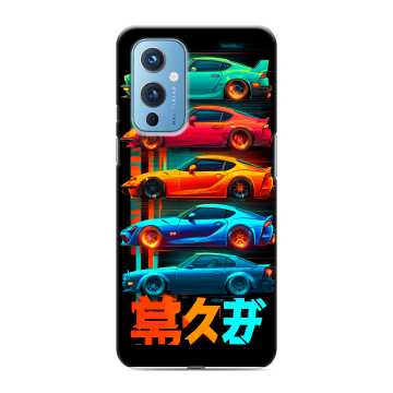 Силиконовый чехол на OnePlus 9 с принтом машины тачки