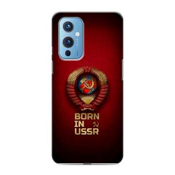 Силиконовый чехол на OnePlus 9 с принтом Флаг Герб СССР
