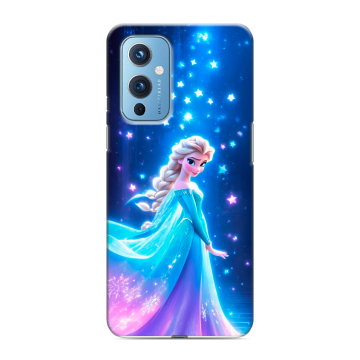 Силиконовый чехол на OnePlus 9 с принтом Холодное сердце Frozen Силиконовый чехол на OnePlus 9 с принтом Холодное сердце Frozen