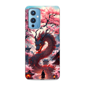 Силиконовый чехол на OnePlus 9 с принтом Дракон Японский Силиконовый чехол на OnePlus 9 с принтом Дракон Японский