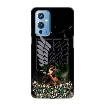 Силиконовый чехол на OnePlus 9 с принтом Атака титанов Силиконовый чехол на OnePlus 9 с принтом Атака титанов
