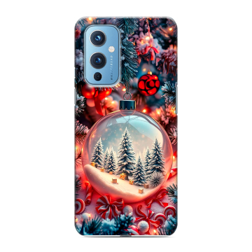 Силиконовый чехол на OnePlus 9 с принтом Новый год