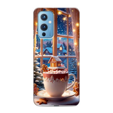 Силиконовый чехол на OnePlus 9 с принтом Новый год