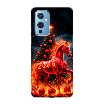 Силиконовый чехол на OnePlus 9 с принтом Новый год