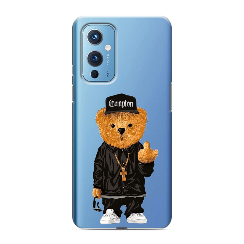 Силиконовый противоударный чехол на OnePlus 9 с принтом Мишка Силиконовый противоударный чехол на OnePlus 9 с принтом Мишка