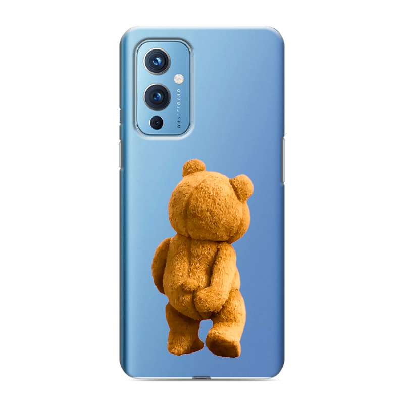 Силиконовый чехол на OnePlus 9 с принтом Медведь Силиконовый чехол на OnePlus 9 с принтом Медведь