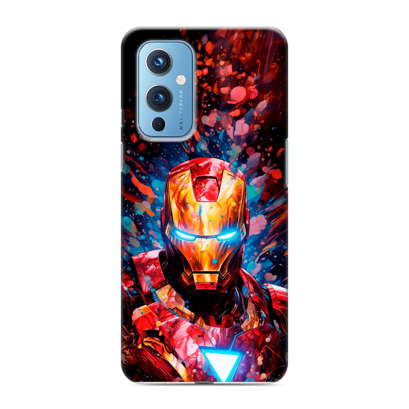 Пластиковый чехол на OnePlus 9 с принтом Железный человек Ironman Пластиковый чехол на OnePlus 9 с принтом Железный человек Ironman
