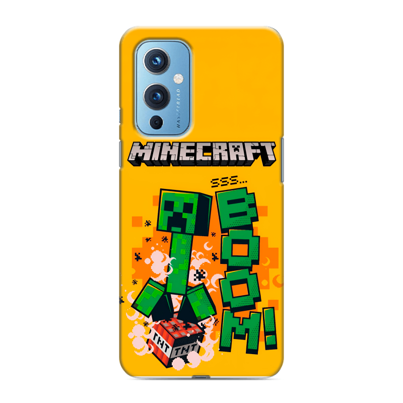 Пластиковый чехол на OnePlus 9 с принтом Майнкрафт Minecraft Пластиковый чехол на OnePlus 9 с принтом Майнкрафт Minecraft