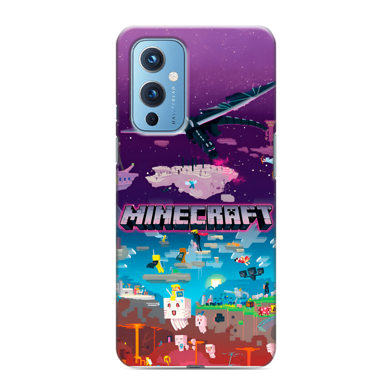 Силиконовый чехол на OnePlus 9 с принтом Майнкрафт Minecraft Силиконовый чехол на OnePlus 9 с принтом Майнкрафт Minecraft