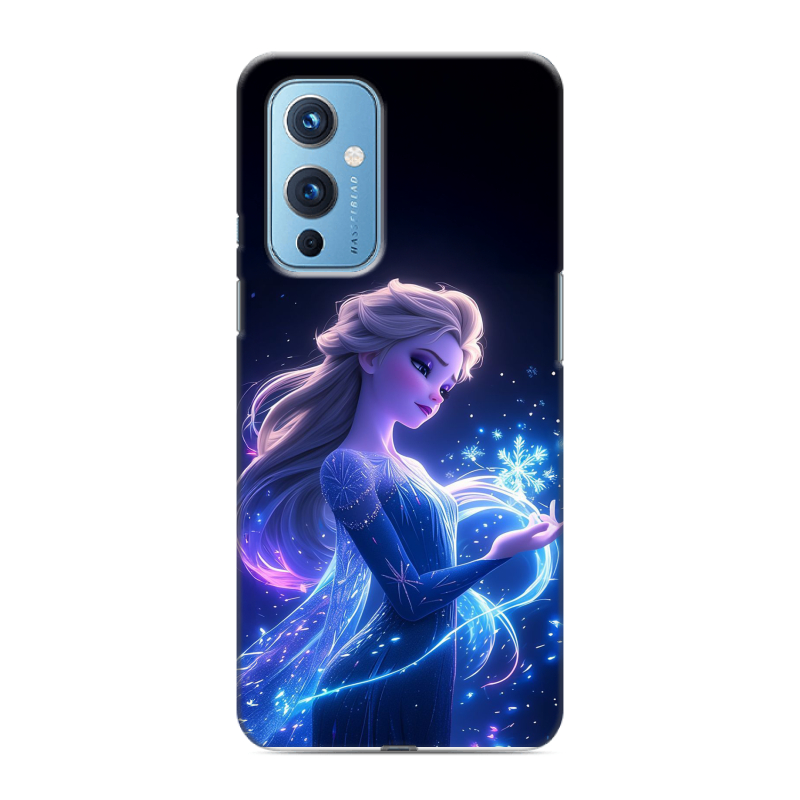 Силиконовый чехол на OnePlus 9 с принтом Холодное сердце Frozen Силиконовый чехол на OnePlus 9 с принтом Холодное сердце Frozen