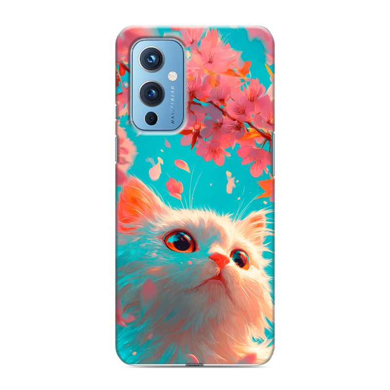 Пластиковый чехол на OnePlus 9 с принтом Красивый кот Пластиковый чехол на OnePlus 9 с принтом Красивый кот