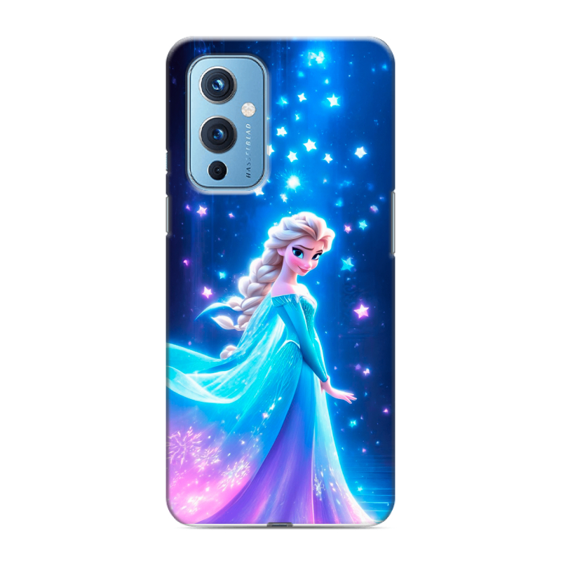 Силиконовый чехол на OnePlus 9 с принтом Холодное сердце Frozen Силиконовый чехол на OnePlus 9 с принтом Холодное сердце Frozen