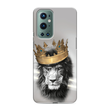Силиконовый чехол на OnePlus 9 Pro с принтом Лев с короной Силиконовый чехол на OnePlus 9 Pro с принтом Лев с короной