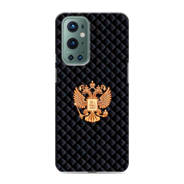 Силиконовый чехол на OnePlus 9 Pro с принтом Герб России принт
