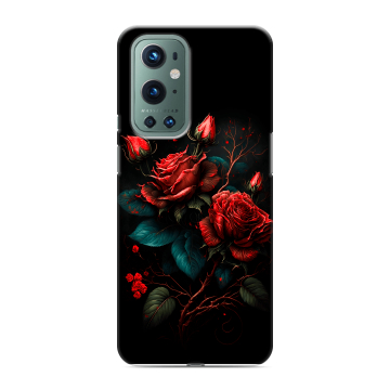Силиконовый чехол на OnePlus 9 Pro с принтом Розы красные