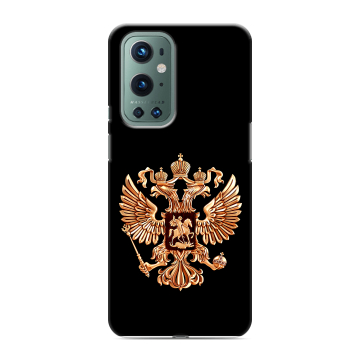 Силиконовый чехол на OnePlus 9 Pro с принтом Герб России золотой Силиконовый чехол на OnePlus 9 Pro с принтом Герб России золотой