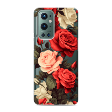 Силиконовый чехол на OnePlus 9 Pro с принтом Розы Силиконовый чехол на OnePlus 9 Pro с принтом Розы