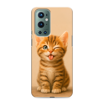 Силиконовый чехол на OnePlus 9 Pro с принтом котенок Силиконовый чехол на OnePlus 9 Pro с принтом котенок