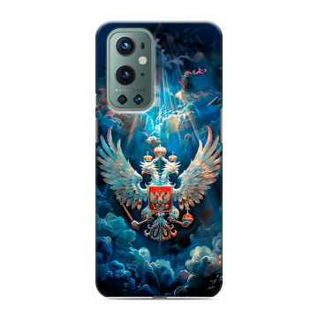 Силиконовый чехол на OnePlus 9 Pro с принтом Герб флаг России Силиконовый чехол на OnePlus 9 Pro с принтом Герб флаг России