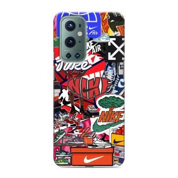 Силиконовый чехол на OnePlus 9 Pro с принтом Найк Nike яркий Силиконовый чехол на OnePlus 9 Pro с принтом Найк Nike яркий