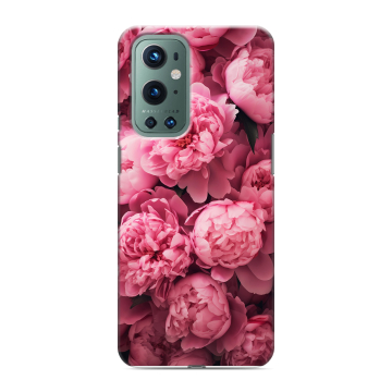Силиконовый чехол на OnePlus 9 Pro с принтом цветы пионы Силиконовый чехол на OnePlus 9 Pro с принтом цветы пионы
