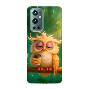 Силиконовый чехол на OnePlus 9 Pro с принтом сова