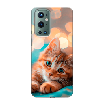 Силиконовый чехол на OnePlus 9 Pro с принтом котик Силиконовый чехол на OnePlus 9 Pro с принтом котик
