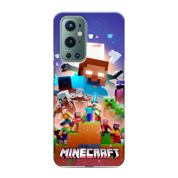 Силиконовый чехол на OnePlus 9 Pro с принтом Майнкрафт Minecraft Силиконовый чехол на OnePlus 9 Pro с принтом Майнкрафт Minecraft