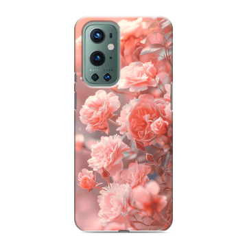 Силиконовый чехол на OnePlus 9 Pro с принтом Розы цветы Силиконовый чехол на OnePlus 9 Pro с принтом Розы цветы