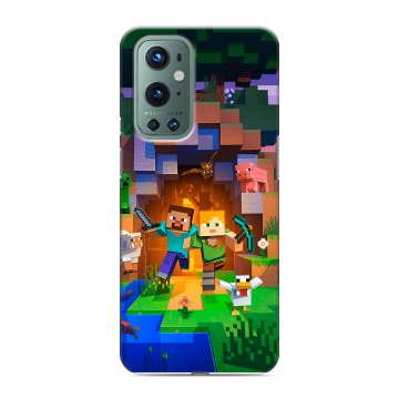 Силиконовый чехол на OnePlus 9 Pro с принтом Майнкрафт Minecraft Силиконовый чехол на OnePlus 9 Pro с принтом Майнкрафт Minecraft