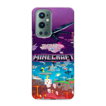 Силиконовый чехол на OnePlus 9 Pro с принтом Майнкрафт Minecraft Силиконовый чехол на OnePlus 9 Pro с принтом Майнкрафт Minecraft