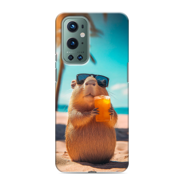 Силиконовый чехол на OnePlus 9 Pro с принтом Капибара Силиконовый чехол на OnePlus 9 Pro с принтом Капибара