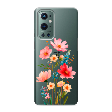 Силиконовый чехол на OnePlus 9 Pro с принтом Цветы Силиконовый чехол на OnePlus 9 Pro с принтом Цветы